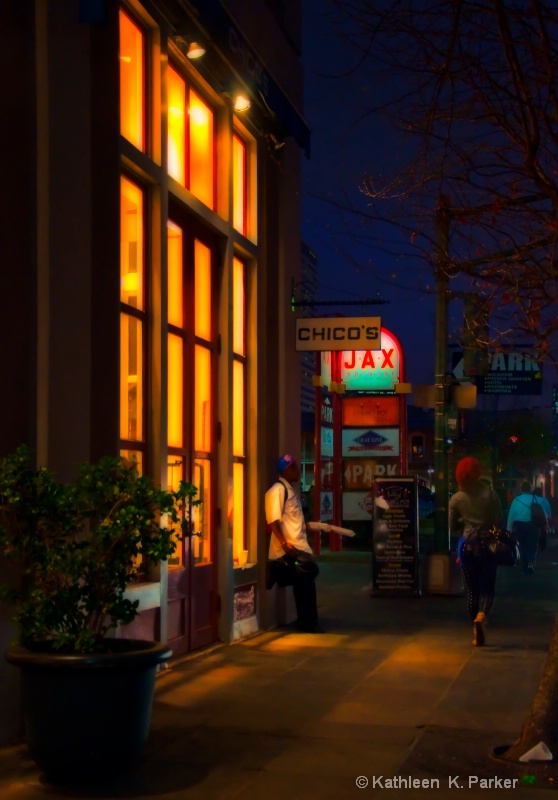 Evening on Decatur Street, New Orleans