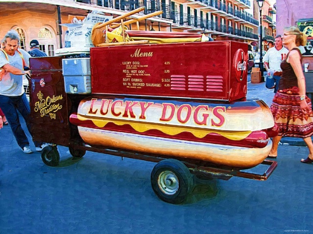 Lucky Dogs on Bourbon Street -  New Orleans
