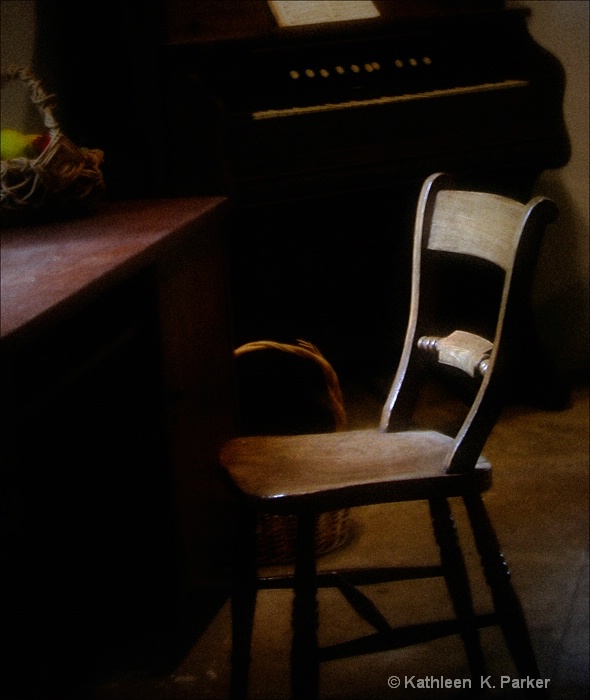 Chair in Dim Light - Destrehan Plantation