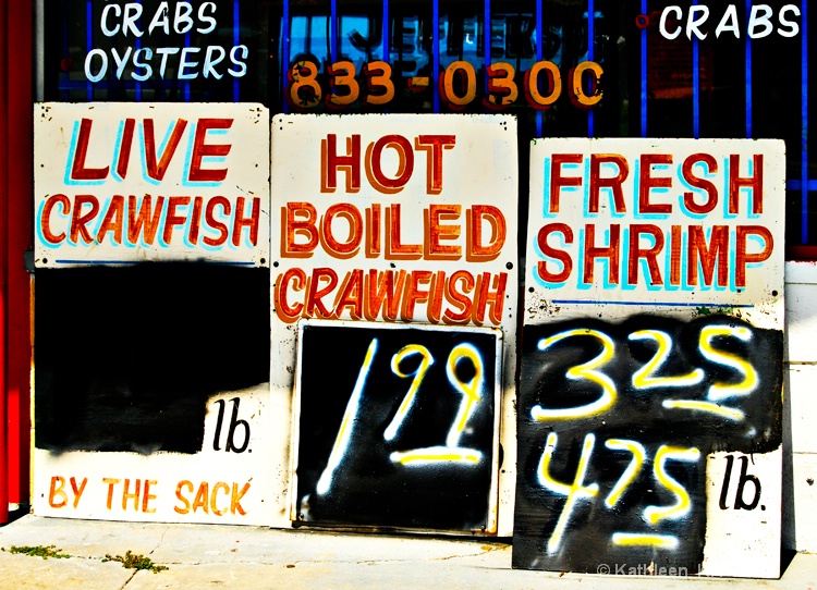 New Orleans Seafood Store Signs