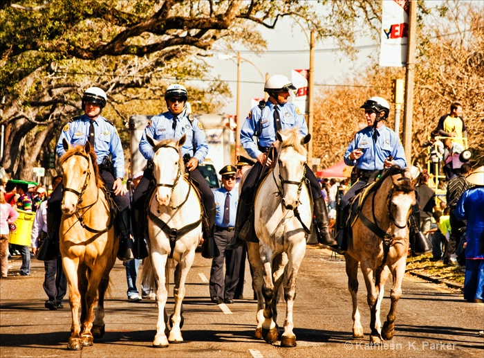 New Orleans Police at Rex Parade