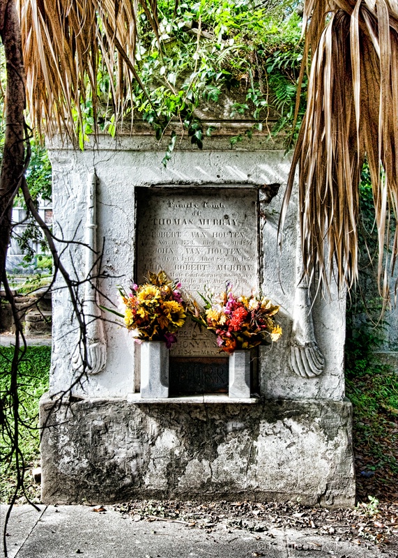 Overgrown tomb