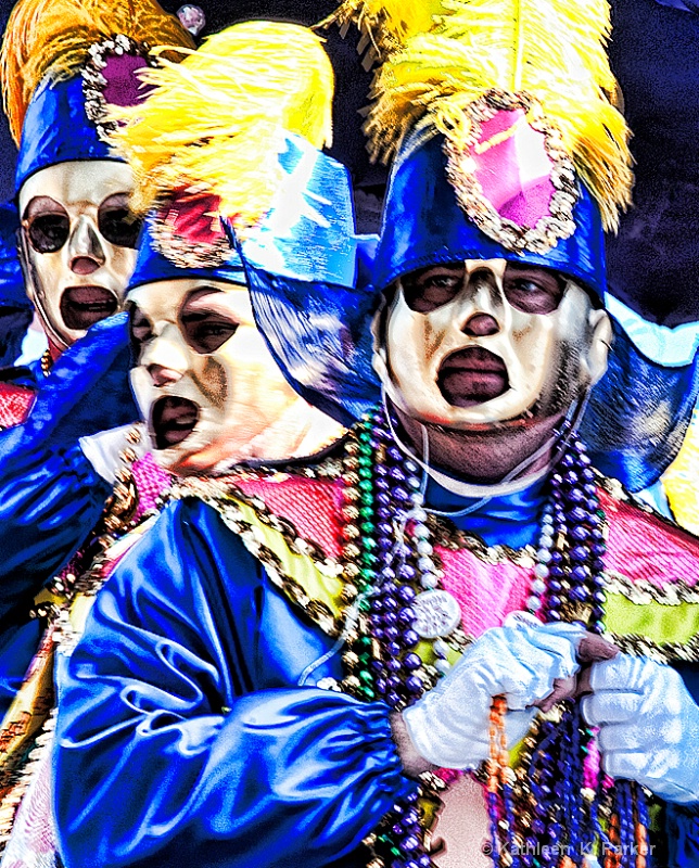 Rex Parade Float Riders, Mardi Gras 