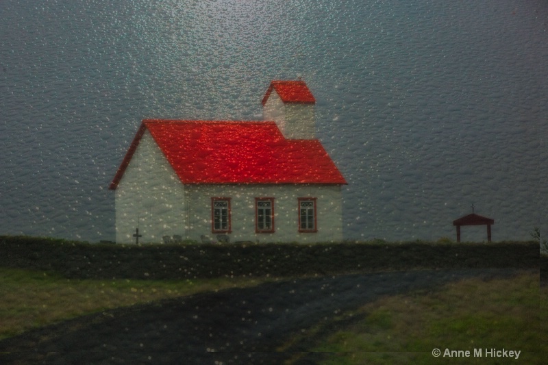 Icelandic Church in the Rain