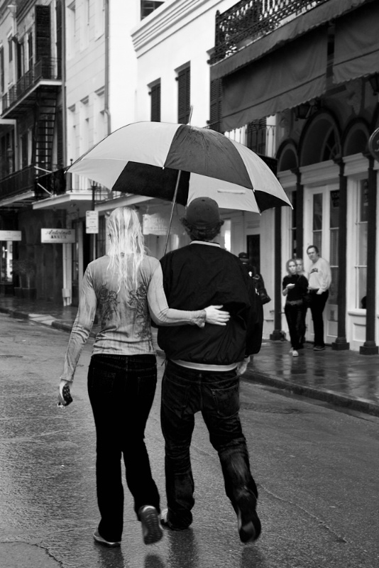 Rainy Day Walk, New Orleans