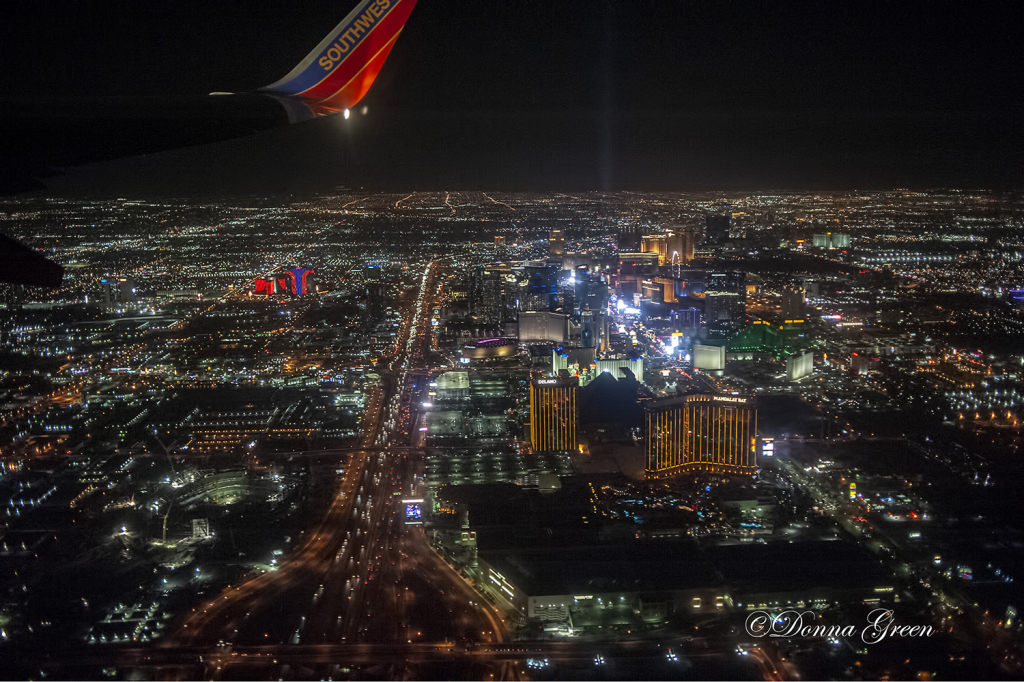 Night Flight over Las Vegas