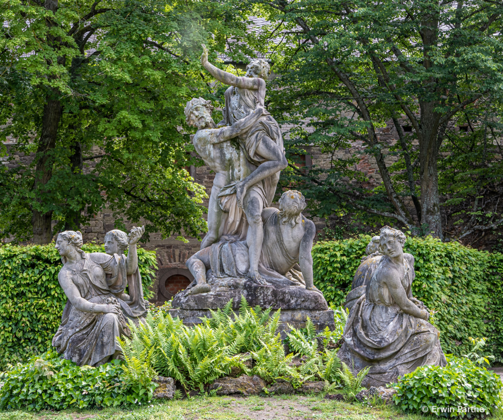 original statue in the Bishops' garden