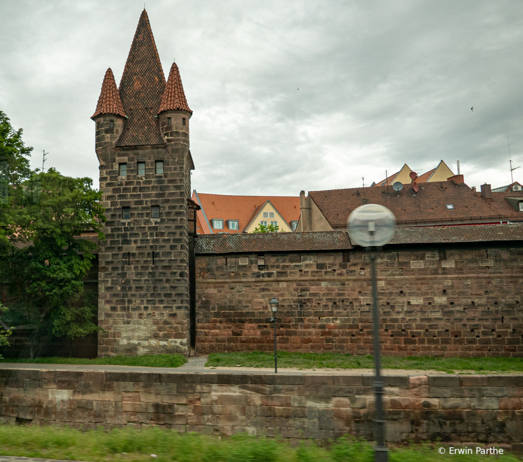 Old wall with tower