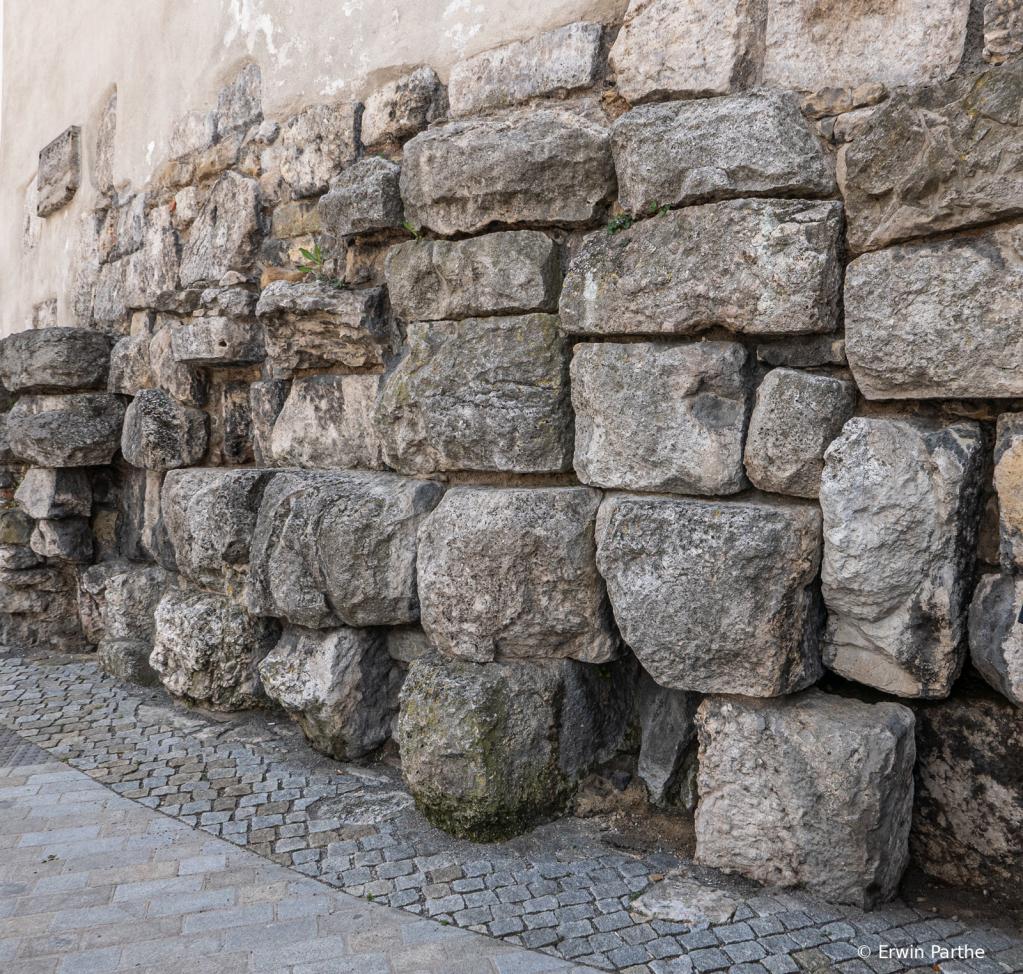 ancient roman wall.