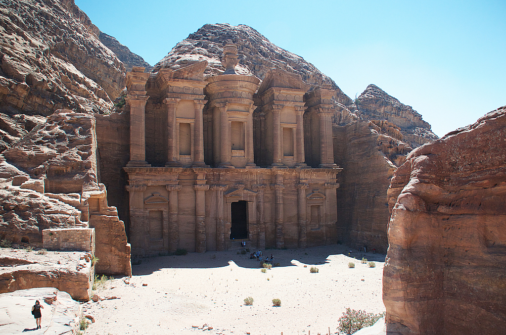At the top of Petra