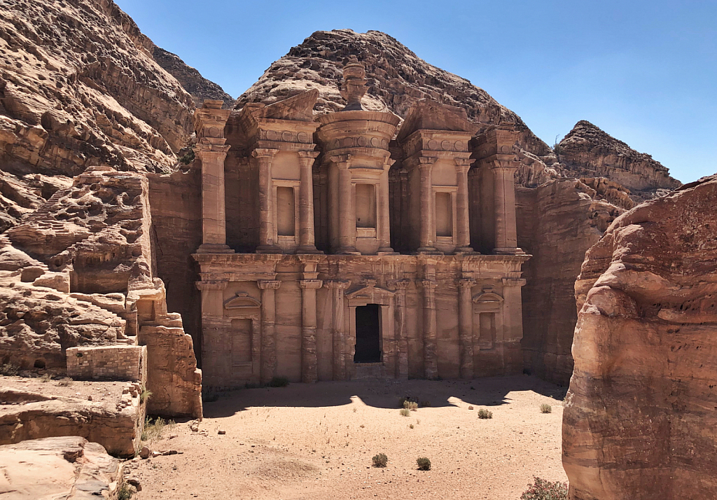 Blue Sky at the Monastery in Petra