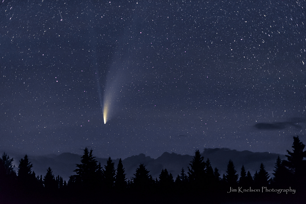 Comet in the Cypress HIlls of Alberta