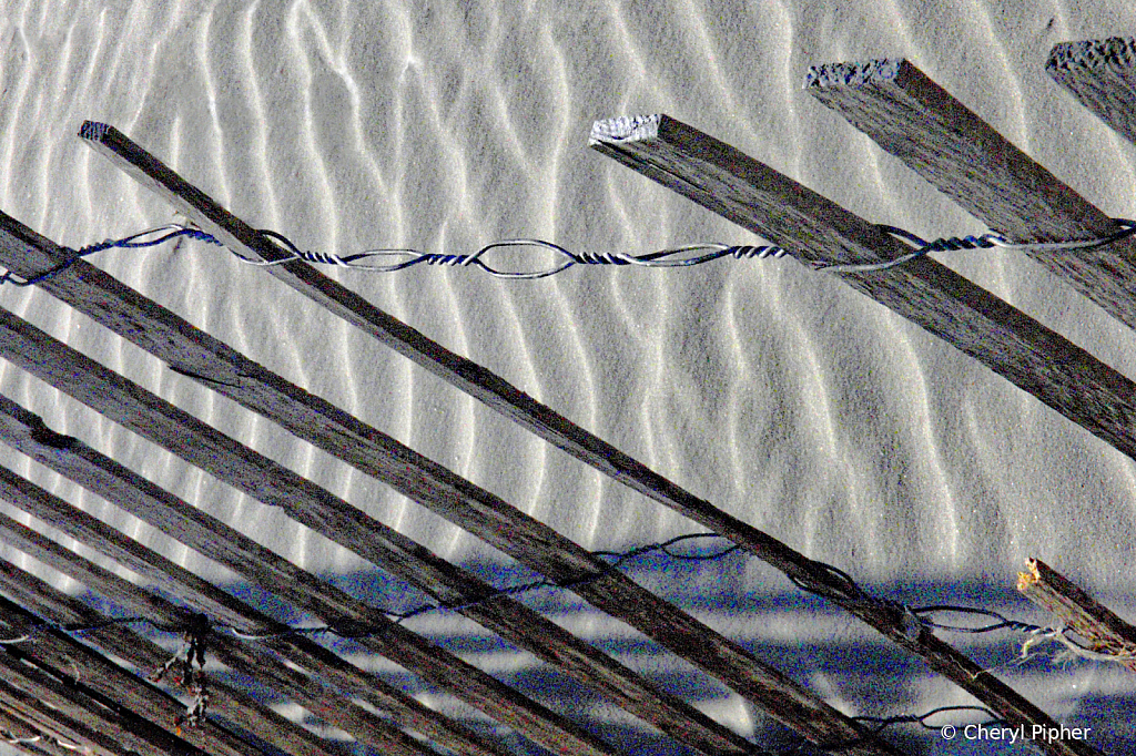 Snow Fence Study in Shadows