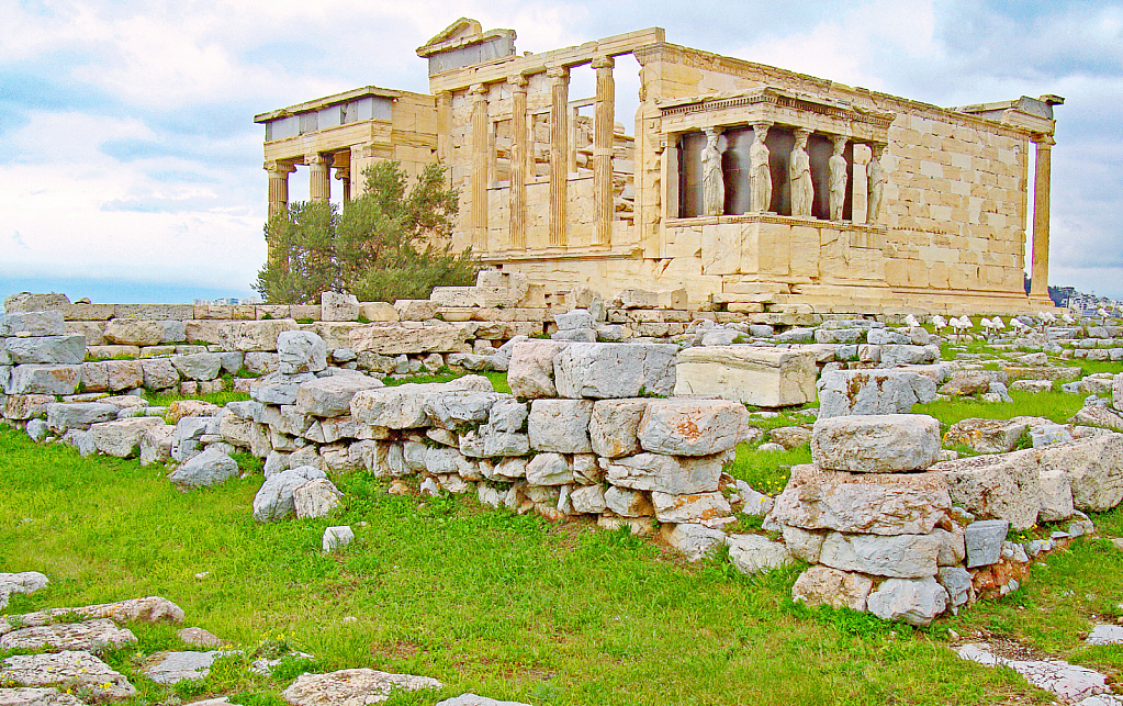 Erechtheum Temple in Acropolis.