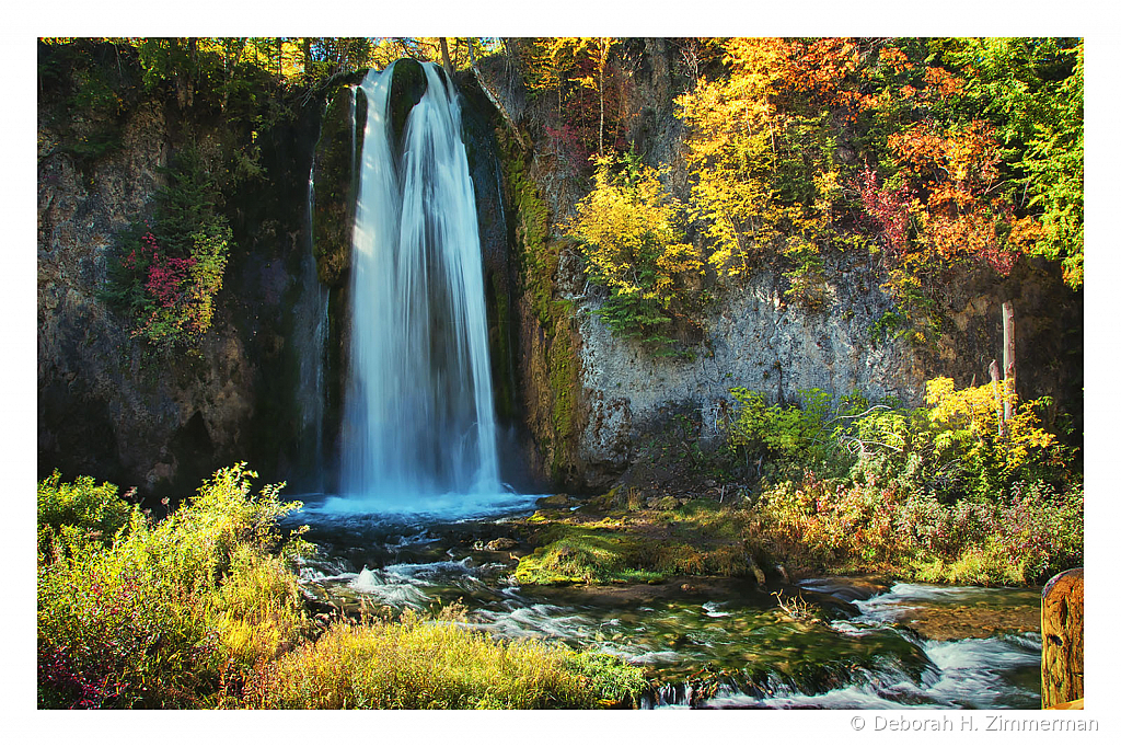 Low Autumn Light over Spearfish Falls