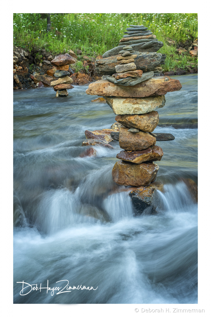 Cairns in the Stream