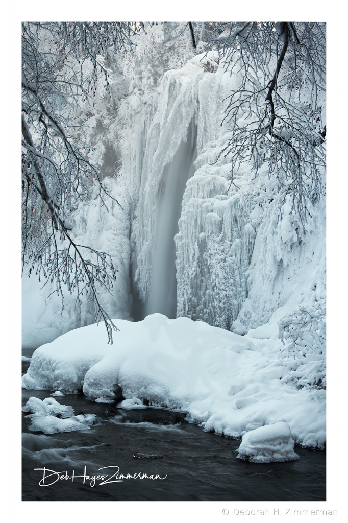 Spearfish Falls in Black and White Elegance