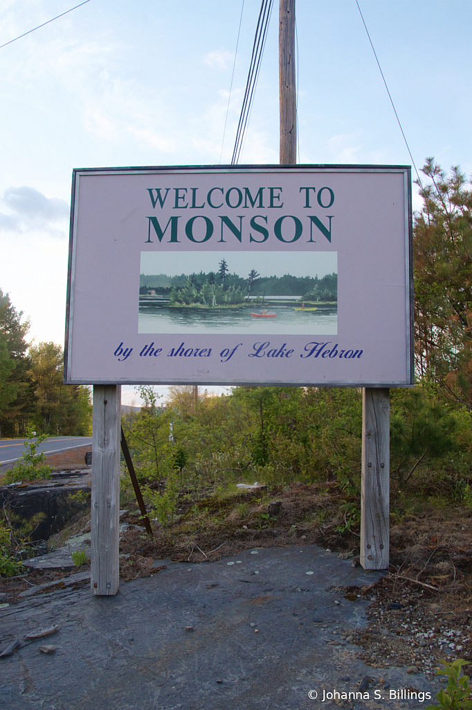 Monson Town Sign