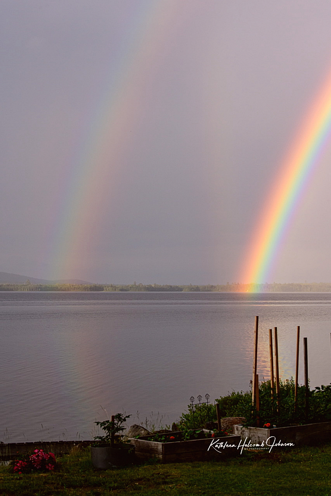 Garden By The Lake - Kissed by a Double Rain!