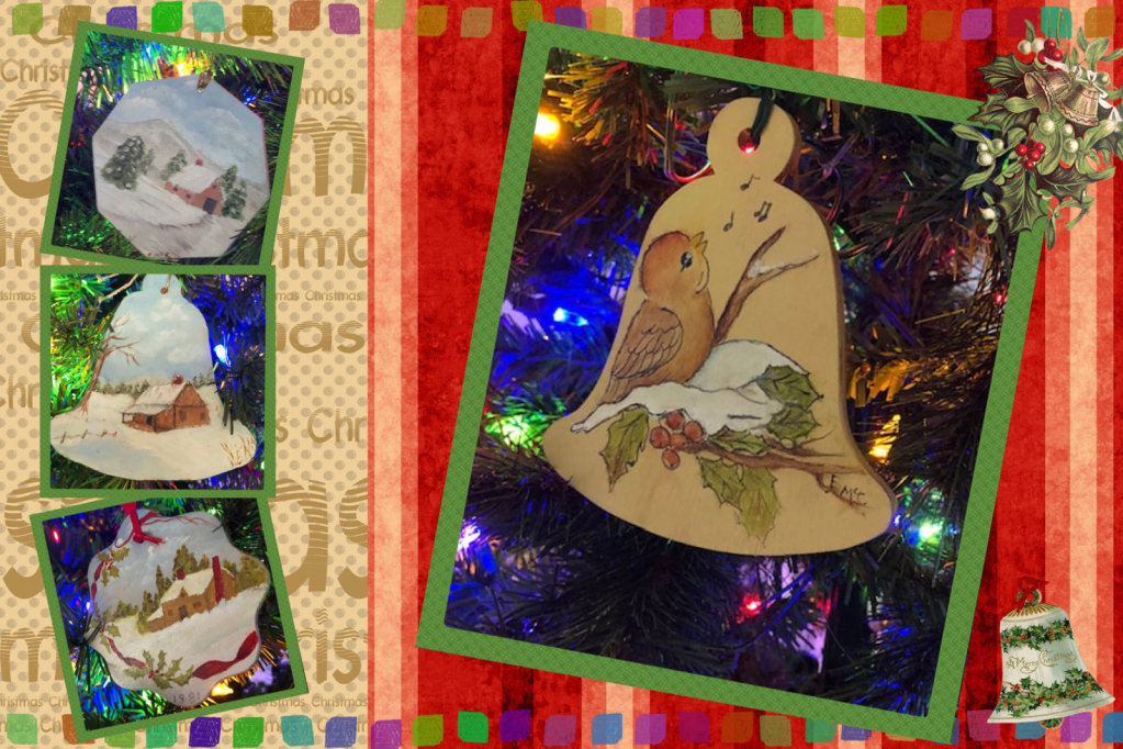 Mom's ornaments collage