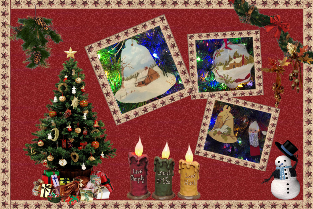 Mom's ornaments collage 2