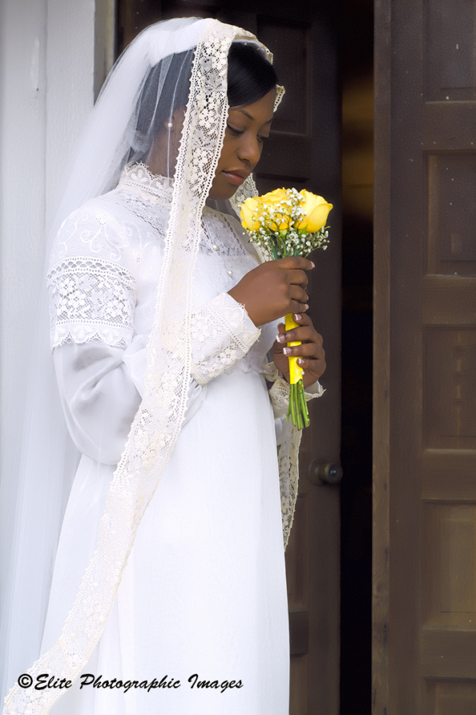 Bride in Vintage Attire