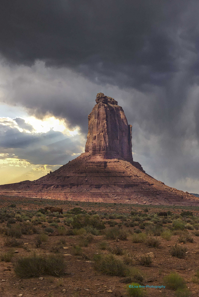 Monument Valley during a storm