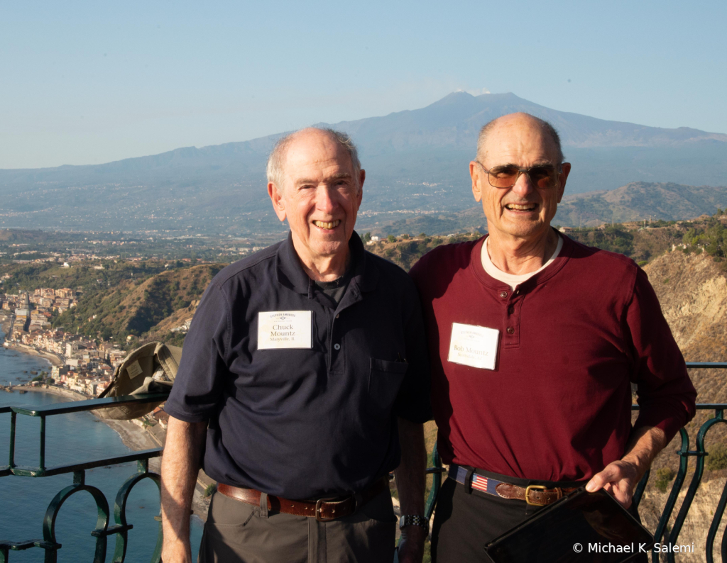 Chuck and Bob Mountz in Taormina