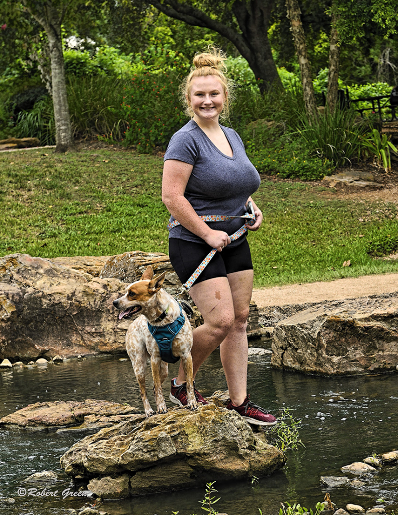 The Lady and her dog