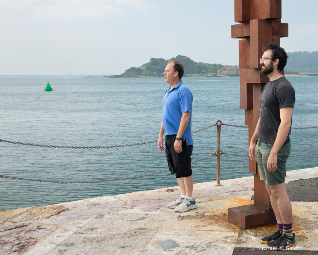 Leo, Iron Man and Mike Gazing Out to Sea