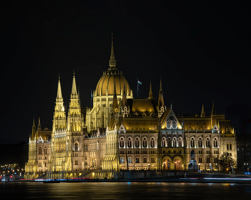 Hungary Parliament Building at Night