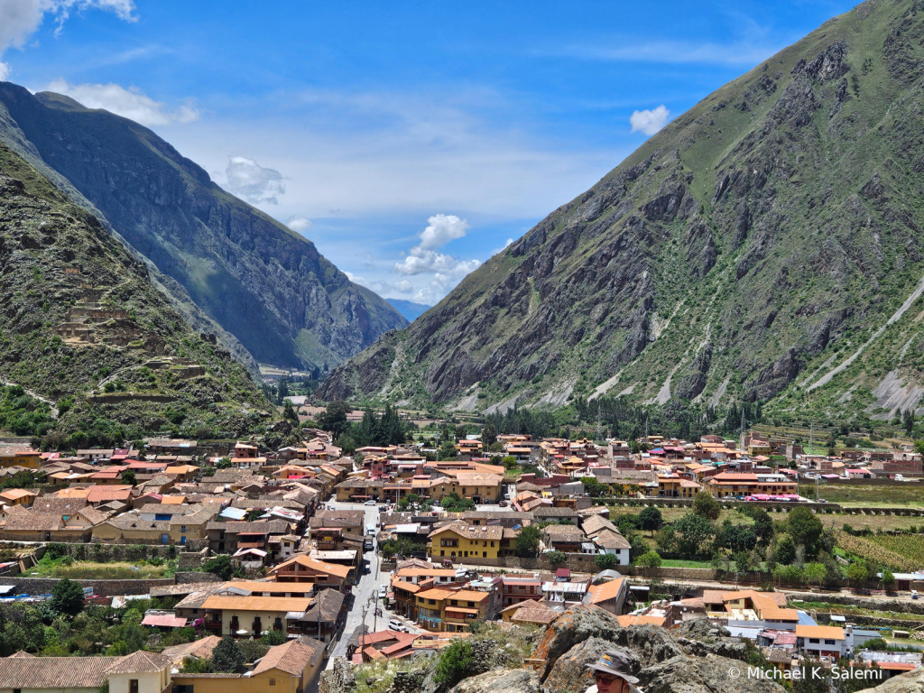View of Ollantaytambo from the Fortress