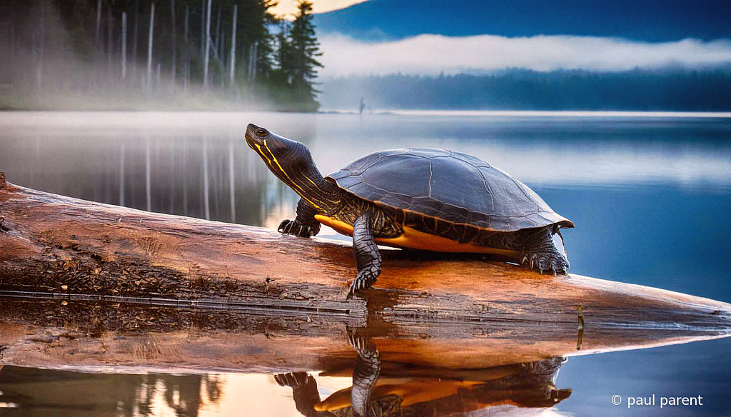 The Little Turtle Resting
