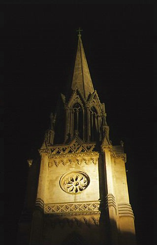 Abbey Steeple at Night