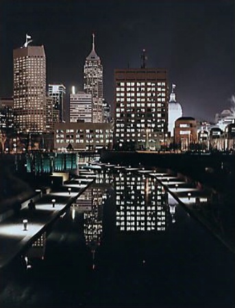 Indianapolis Canal Walk by Night