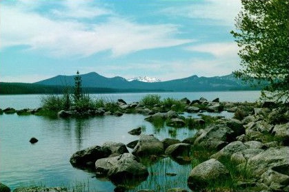 Islands on Waldo Lake