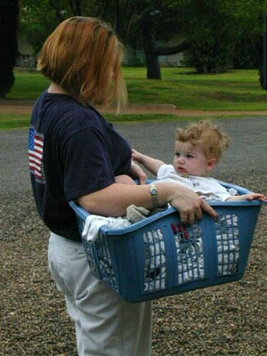 Laundry... baby and all