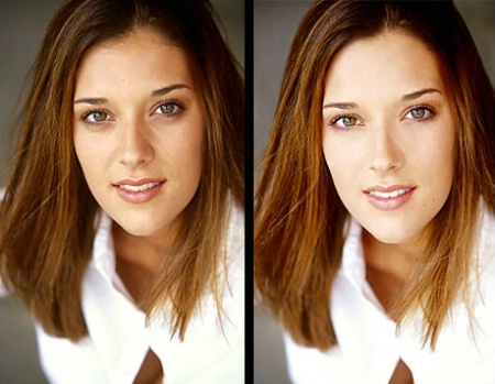 Before & After Model Headshot