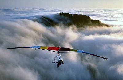 Hang Glider above Crinkle Crags