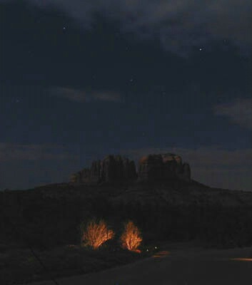 Cathedral Rock by Moonlight