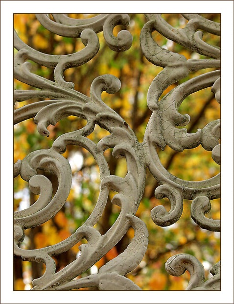 Autumn beyond the gate