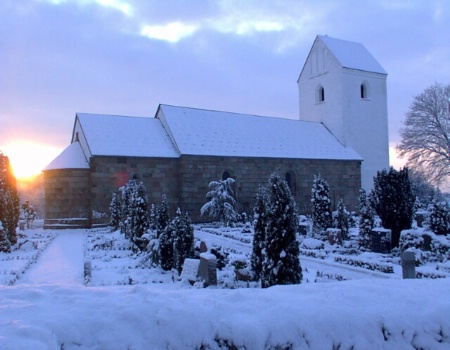 The church of Sulsted, Jutland, Denmark