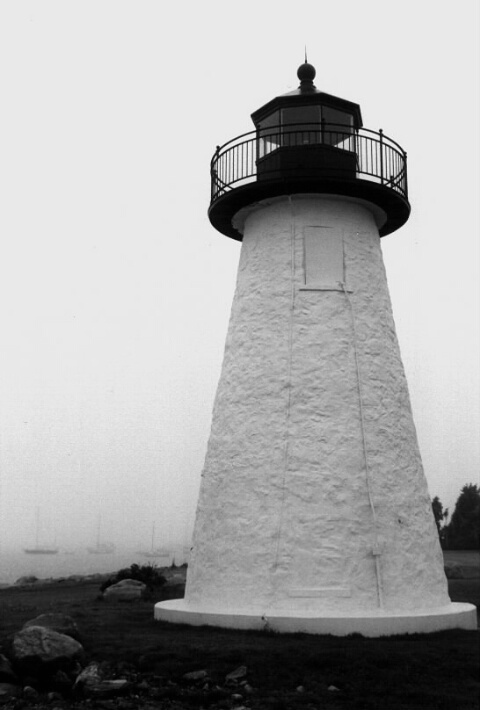 Light house in the mist