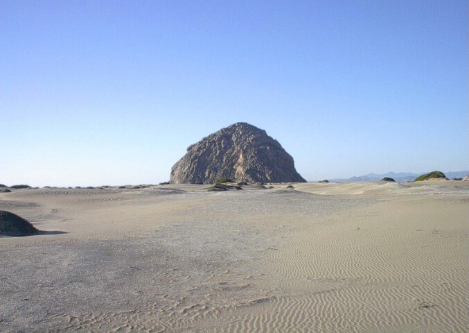 Morro Rock from Sand Spit
