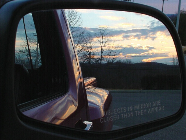 sunset on my truck