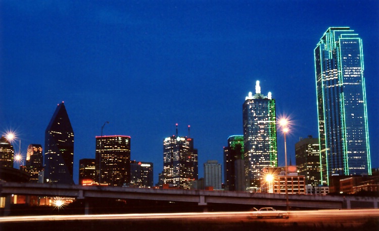 Dallas Skyline from Commerce and I-35