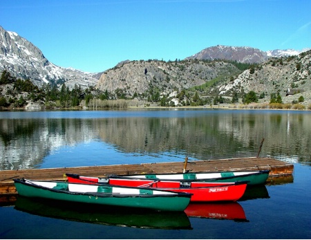 Canoes at Gull Lake