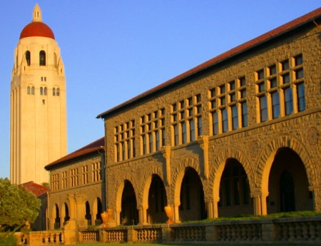 Hoover Tower at Sunset