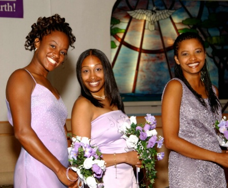 Bridesmaids During the Wedding