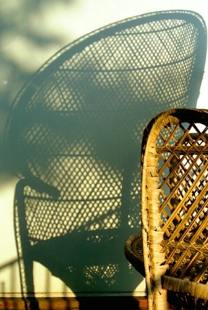 wicker chair &shadow
